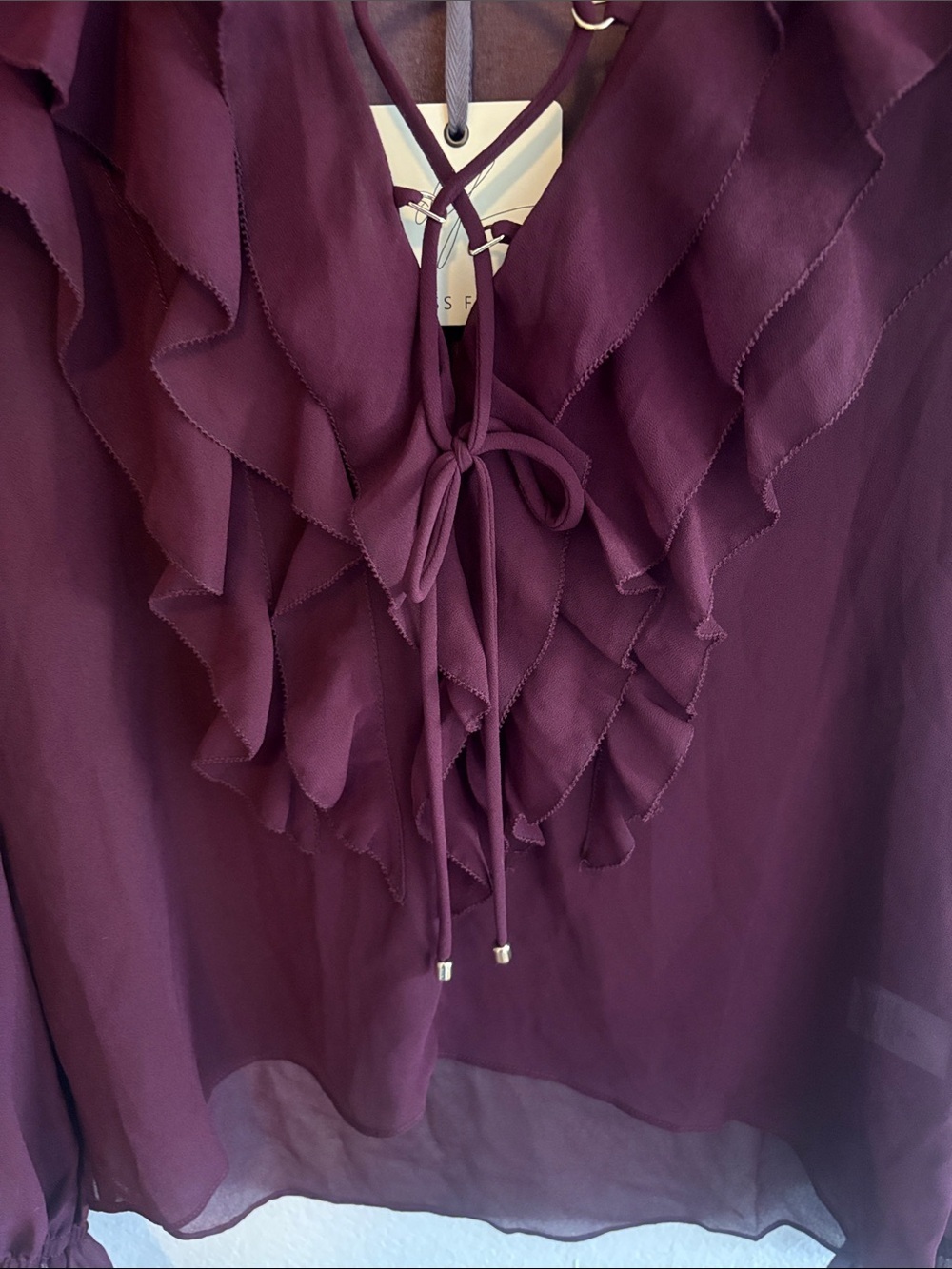 Dress Forum Ruffle Chiffon Blouse - Picture 3 of 4